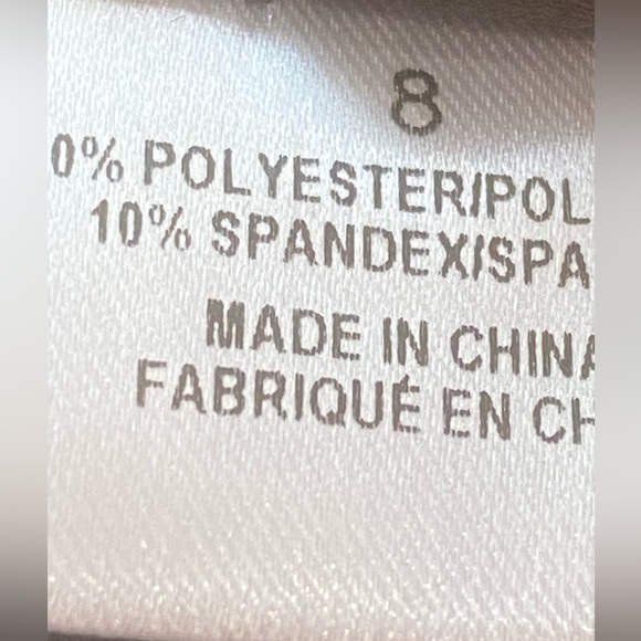 Rickie Freeman for Teri Jon Black Abstract Print Back Zipper Dress size 8 - Picture 10 of 10